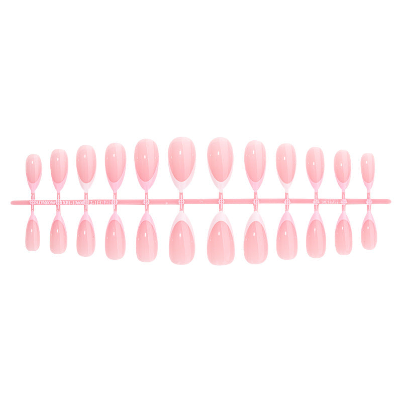 Premium Press-On Nail Set with Elegant French Tip Design Acalora