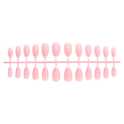Premium Press-On Nail Set with Elegant French Tip Design Acalora