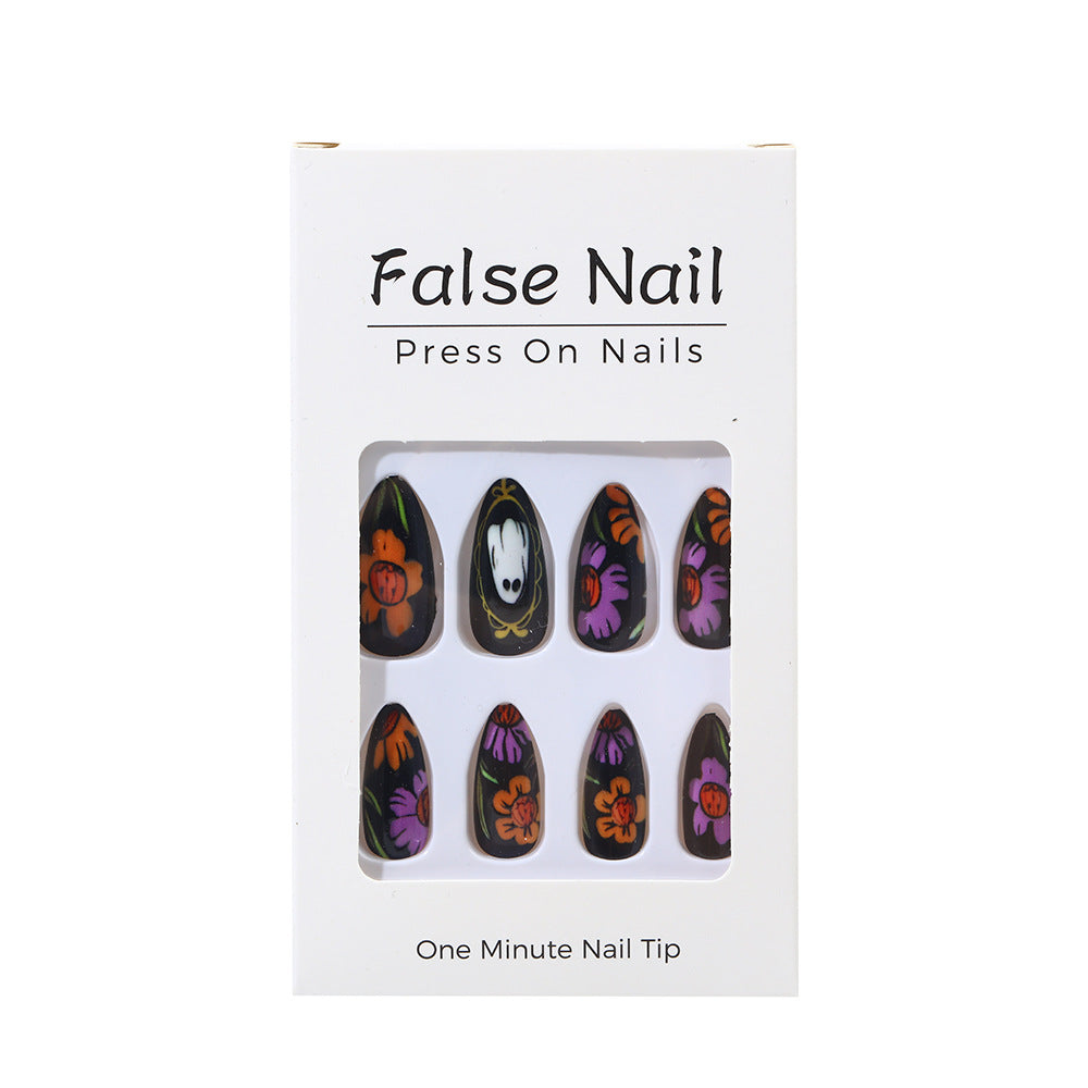 Artificial nails with creative Halloween design Acalora