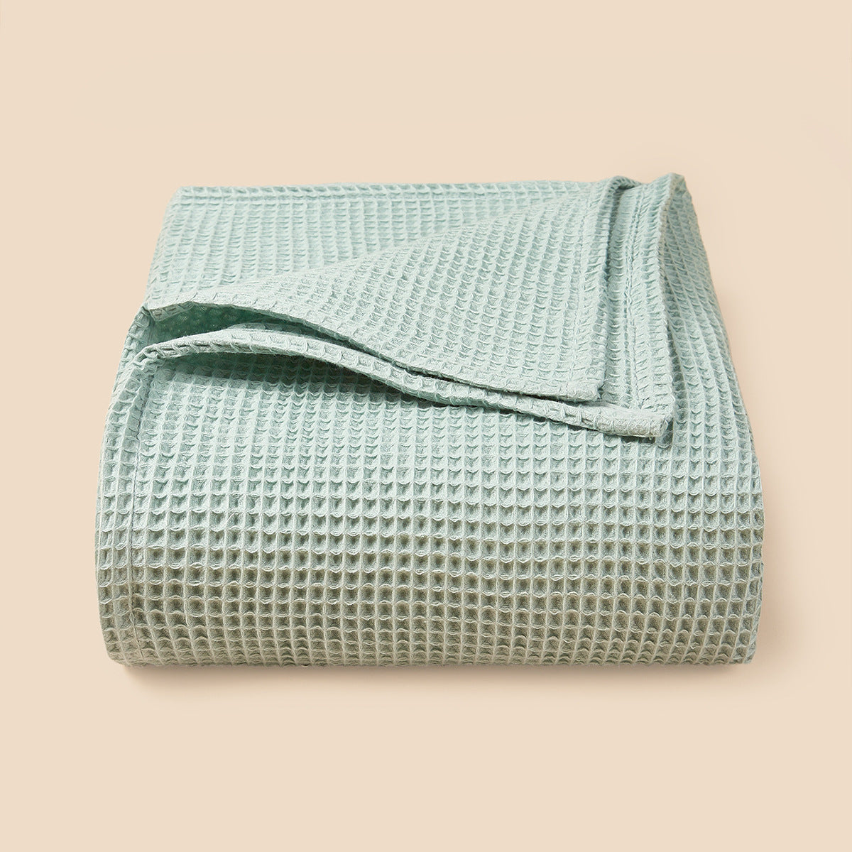 Textured Waffle Weave Throw Blanket