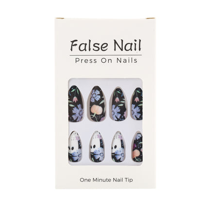 Artificial Nail Set with Creative Halloween Designs Acalora