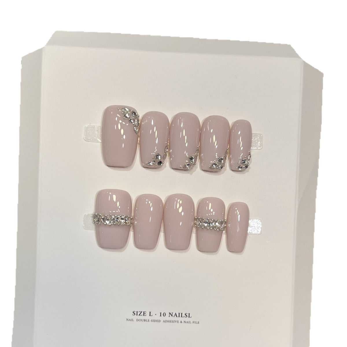 Luxury Rhinestone-Embellished Press-On Nail Set Acalora