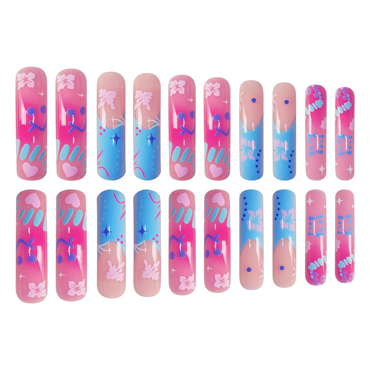 Artistic Press-On Nail Extensions Acalora