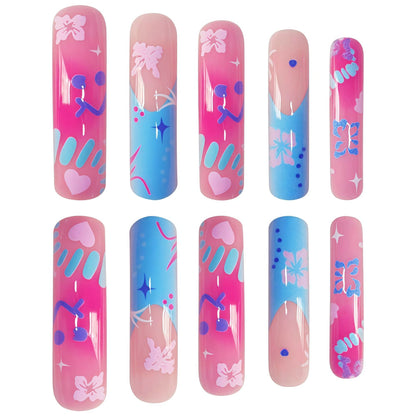 Artistic Press-On Nail Extensions Acalora