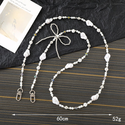 Elegant Pearl and Silver Necklace Acalora