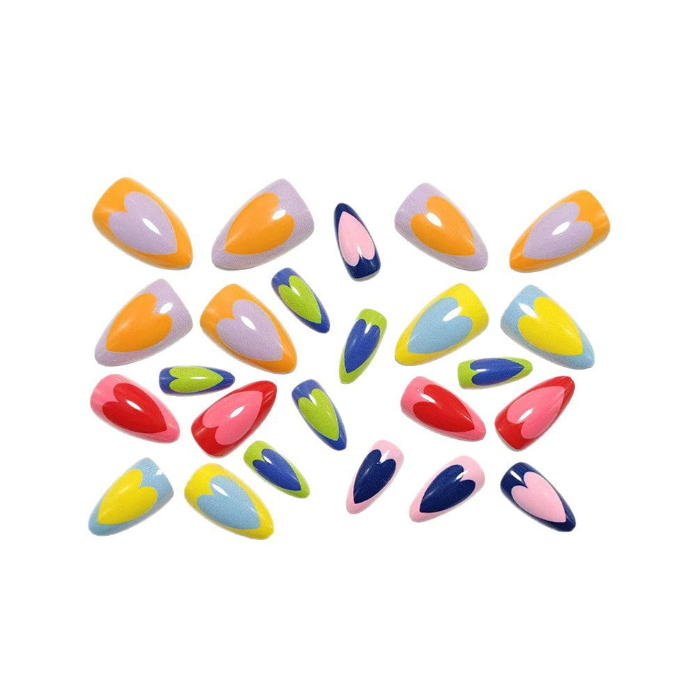Artificial nails in modern heart design Acalora