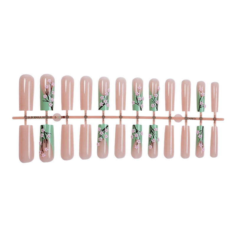 Floral Design Press-On Nails Set Acalora