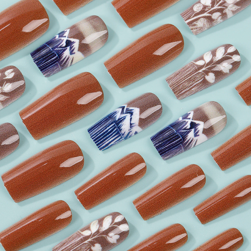 Nail Art Set with Floral Patterns Acalora