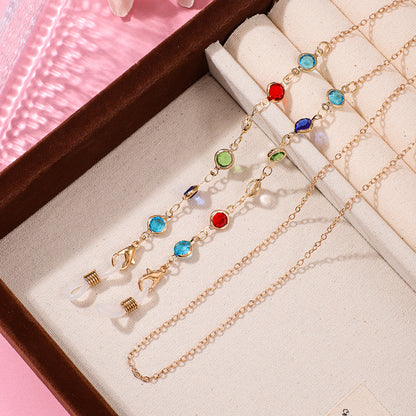 Artistic Beaded Eyewear Chain Acalora