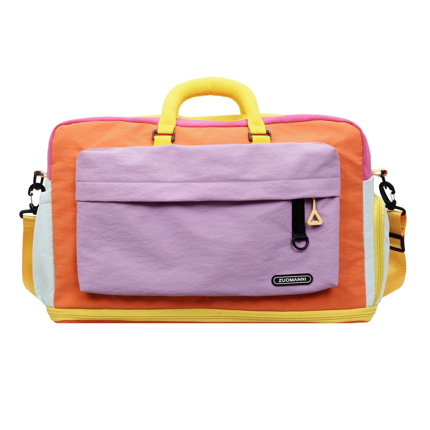 Colorful Multi-Compartment Travel Duffle Bag