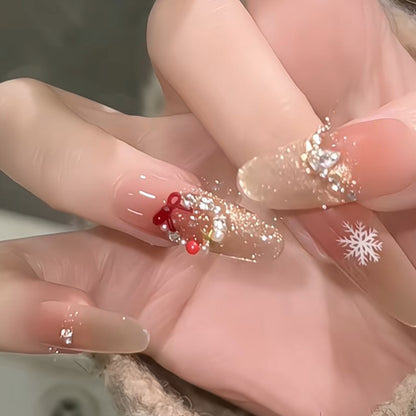 Artificial nail set with festive design Acalora