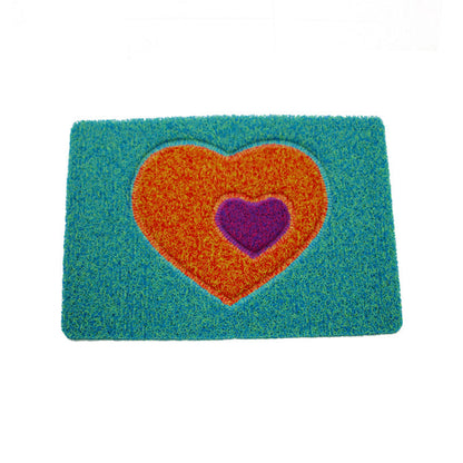 Decorative Heart-Themed Door Mat