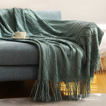 Luxurious Woven Textured Throw Blanket