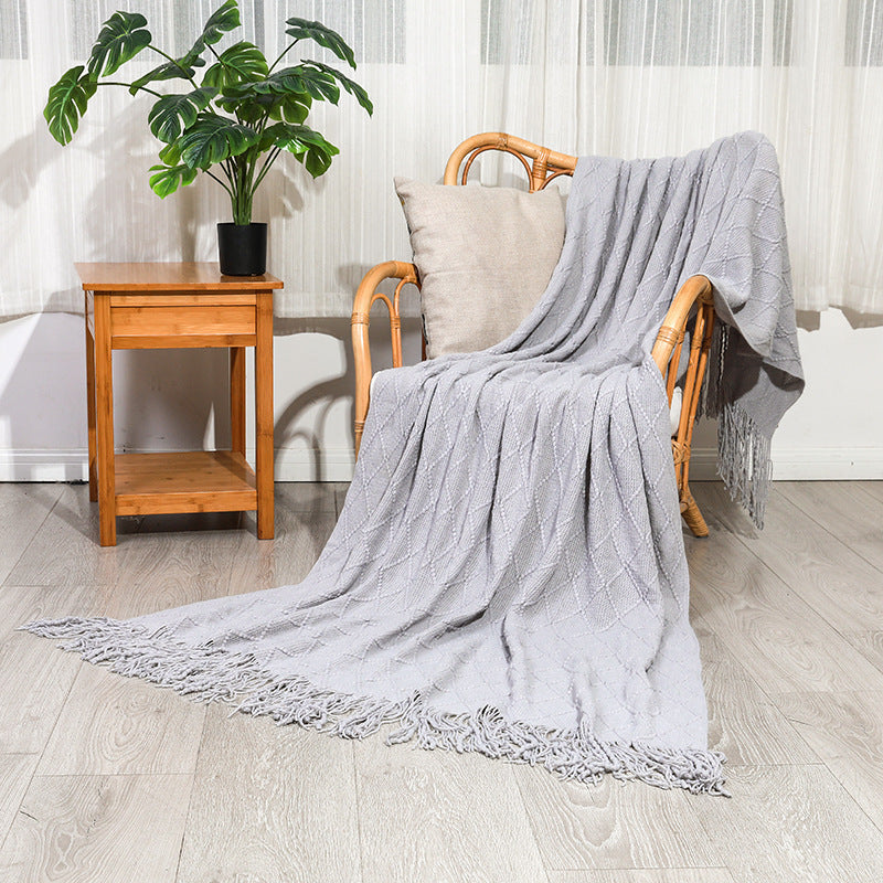 Cozy Knitted Throw