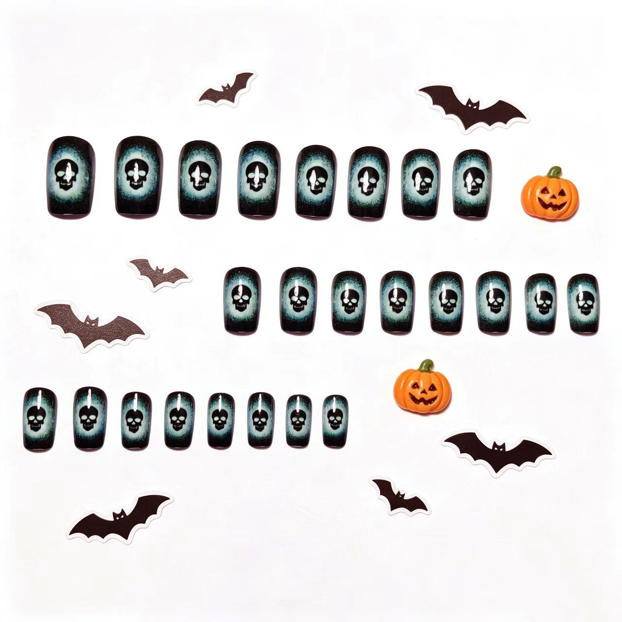 Decorative Skull Nail Art Acalora