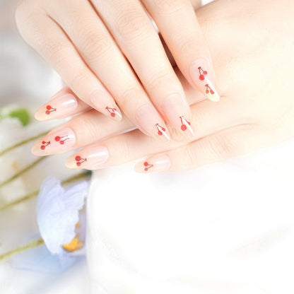Artistic Cherry Blossom Press-On Nail Set Acalora