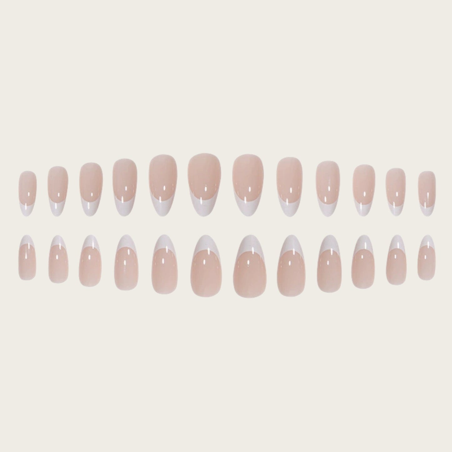 Premium French Tip Press-On Nails Acalora