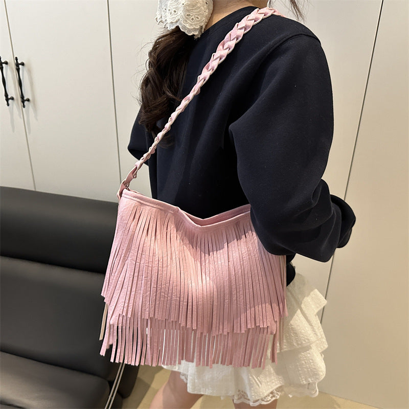 Bohemian Fringe Shoulder Bag Acalora