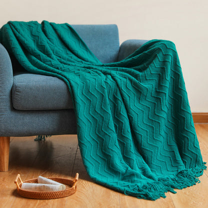 Cozy Textured Throw Blanket