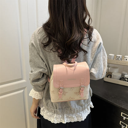 Stylish Butterfly Pattern Mini Backpack Acalora