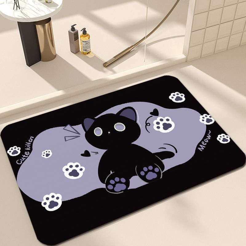 Cute Cat Design Bath Mat