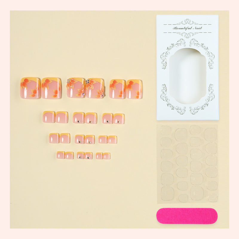 Floral Design Press-On Nail Art Set Acalora