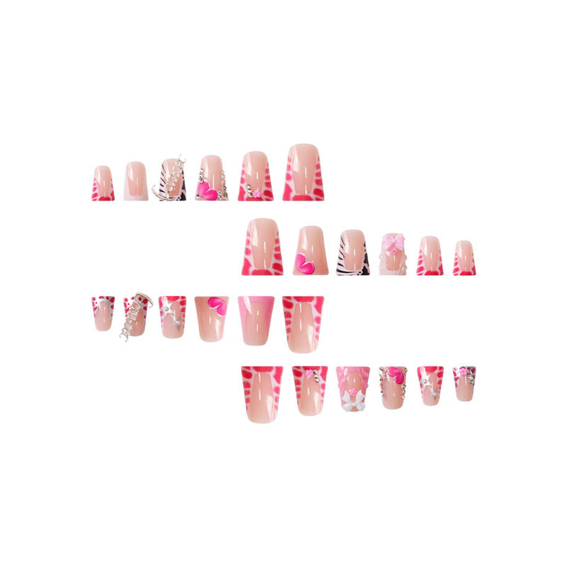 Floral Design Press-On Nail Set Acalora