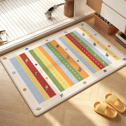 Fun Dot-Patterned Non-Slip Bathroom Mat