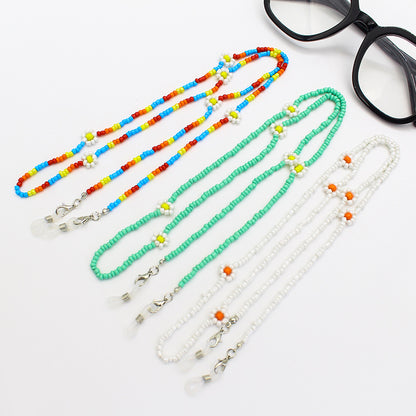 Floral Beaded Eyewear Chain Acalora