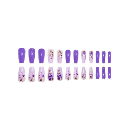 Elegant Floral Design Nail Wraps Acalora