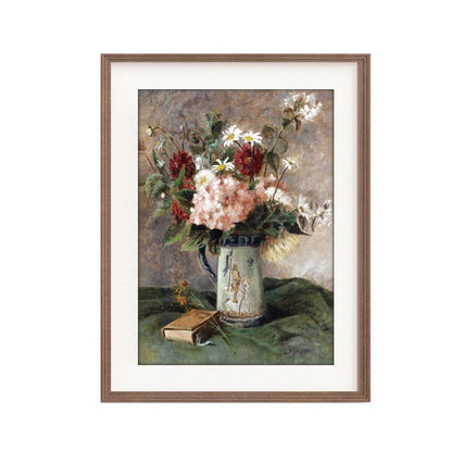 Vintage Flower Couple Wall Display