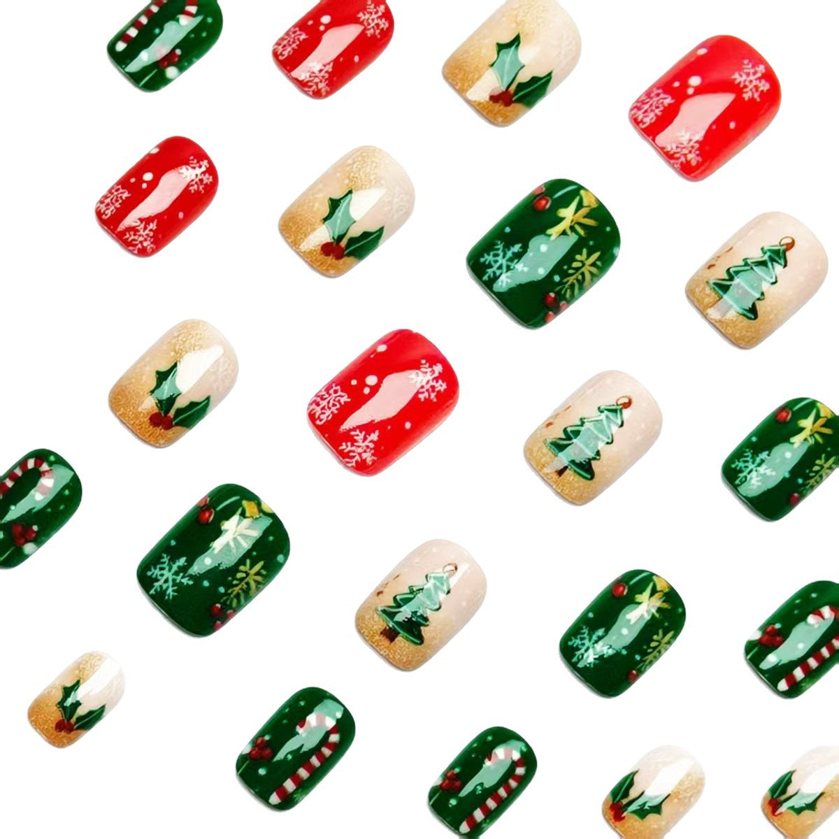 Festive Holiday Nail Art Design Acalora