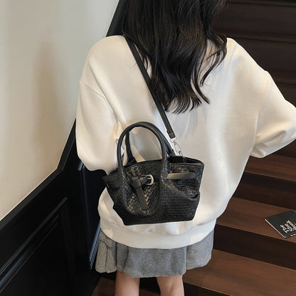 Stylish Woven Structured Handbag Acalora