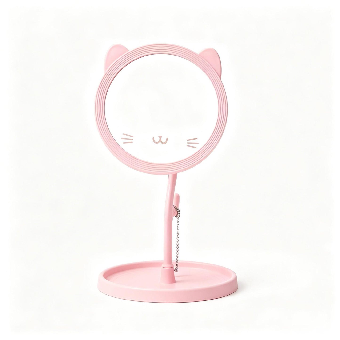 Cute Cat-Themed Desk Mirror