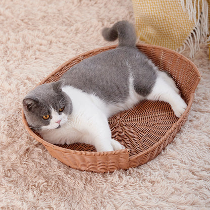 Rattan Cat Bed Acalora