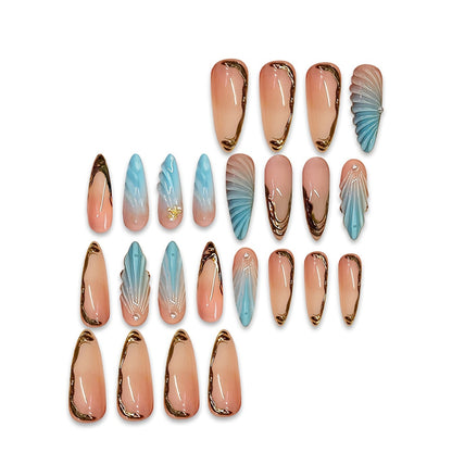 Artistic Sculpted Press-On Nail Set Acalora