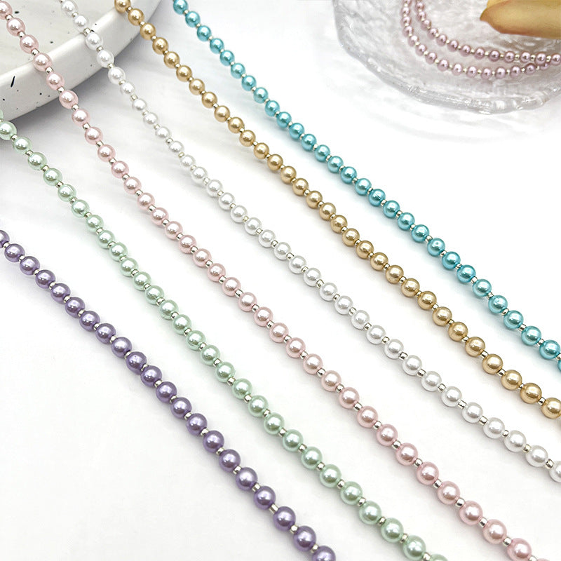 Elegant Pearl Beaded Eyewear Chain Acalora