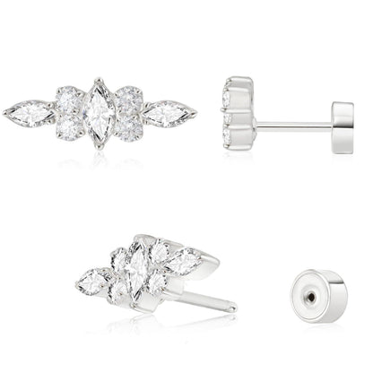 Ear studs with flat back | Bowlift