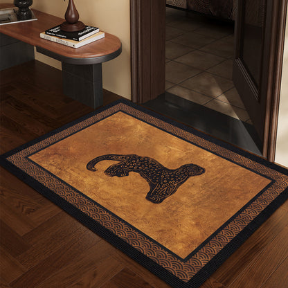 Artistic Floral Patterned Floor Mat Acalora