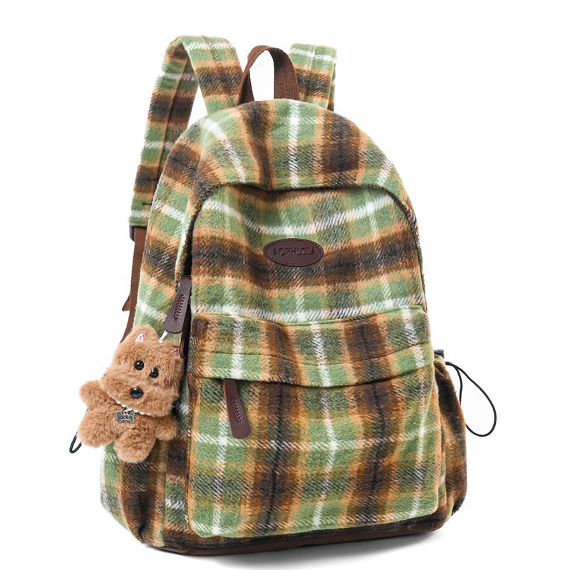 Chic Animal-Print School Backpack Bowlift