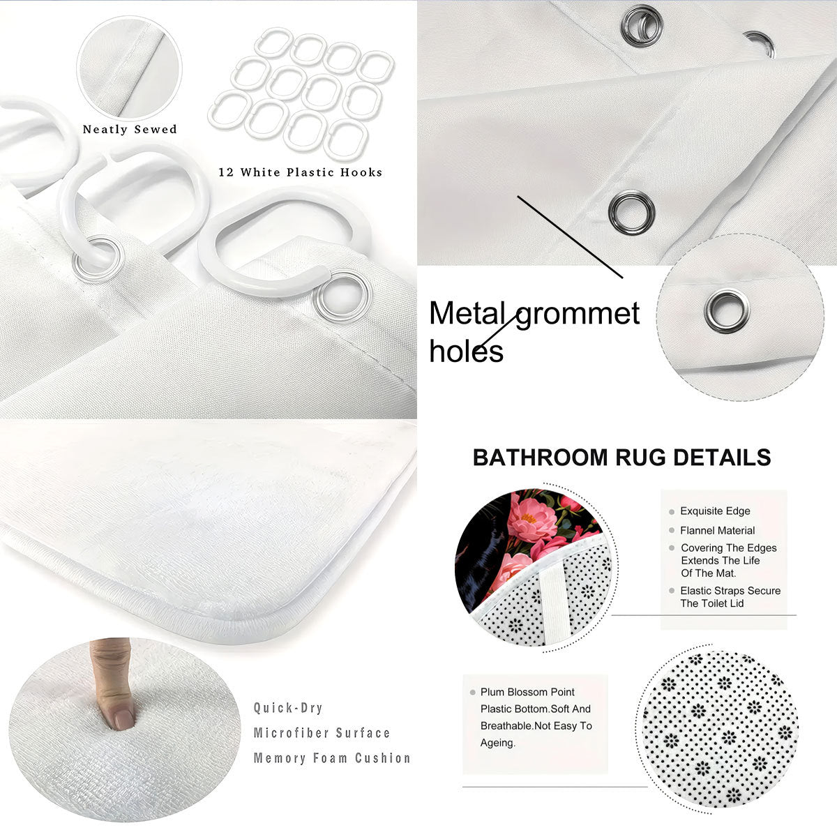 Autumn Leaves Digital Bathroom Set