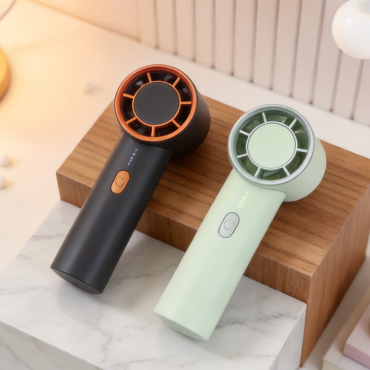 Women's Portable Handheld Fan with USB-C Charging Function and Powerful Airflow Brehn