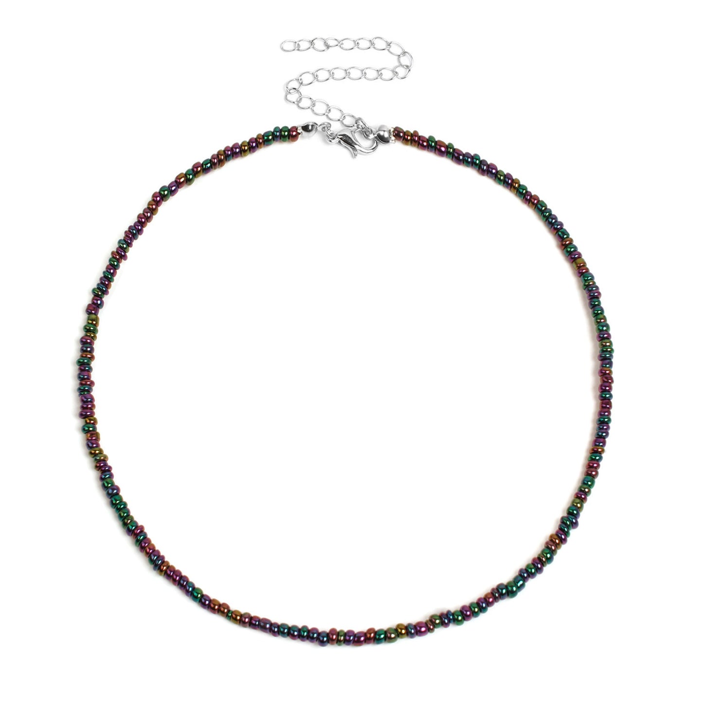 Colorful Beaded Choker Necklace Acalora