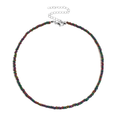 Colorful Beaded Choker Necklace Acalora