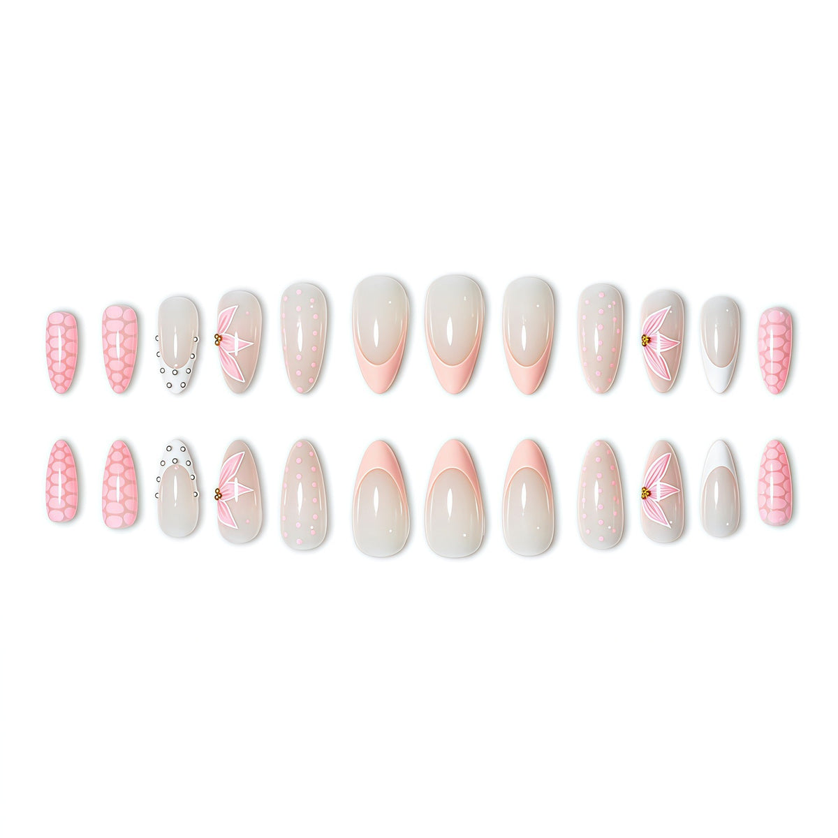 Elegant Floral Design Nail Wraps Acalora