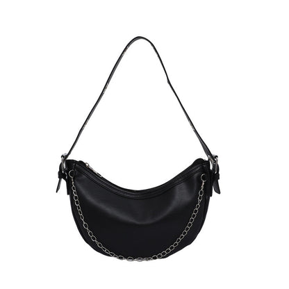 Modern Chain-Handled Hobo Bag Acalora