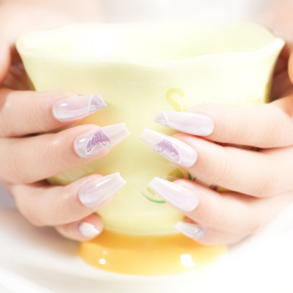 Artistic Butterfly Design Press-On Nail Set Acalora