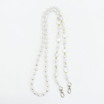 Pearl-Embellished Eyewear Chain Acalora