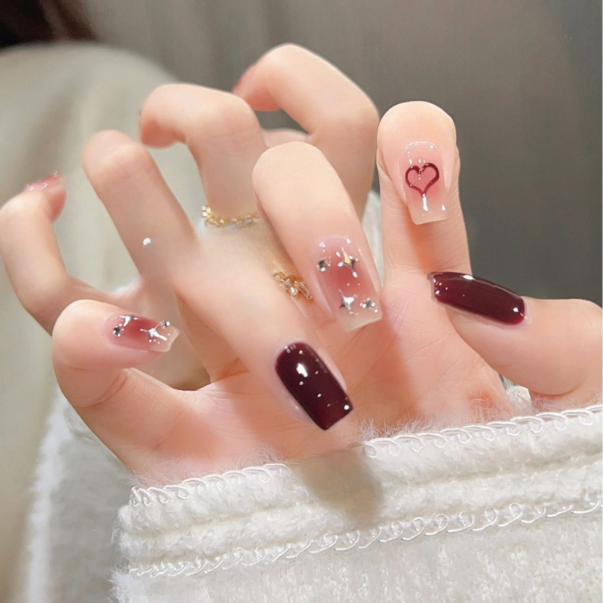 Glitter Ombre Press-On Nails Acalora