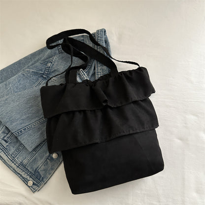 Chic Ruffled Tote Bag Acalora